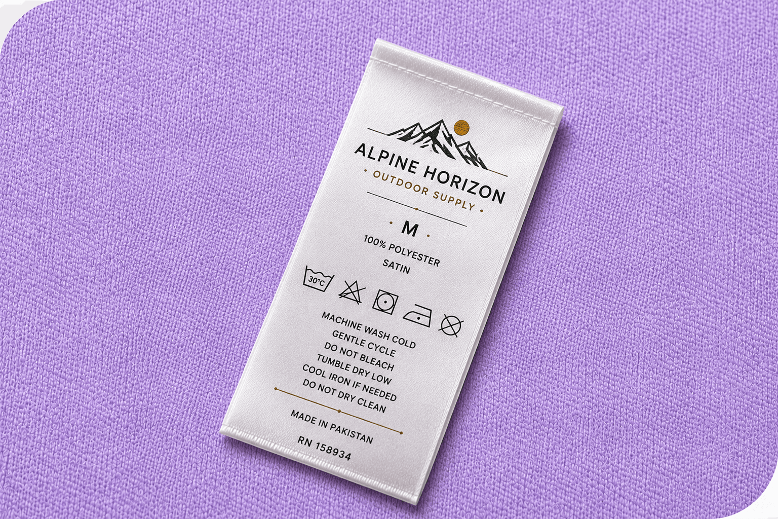 Printed Satin Labels