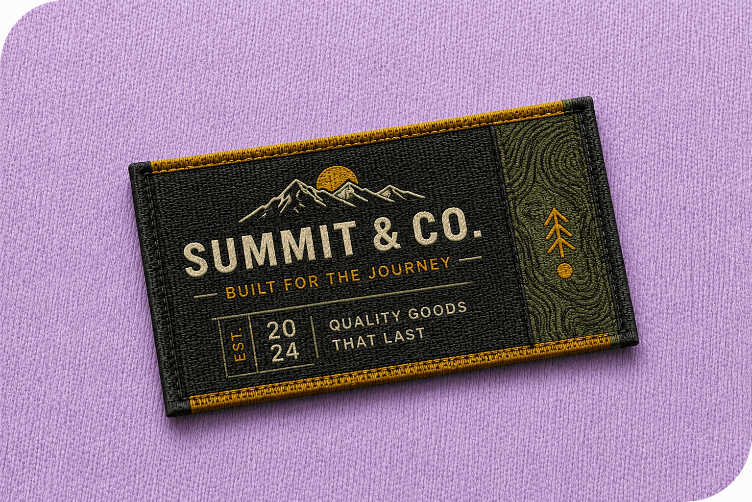 Woven Text Labels